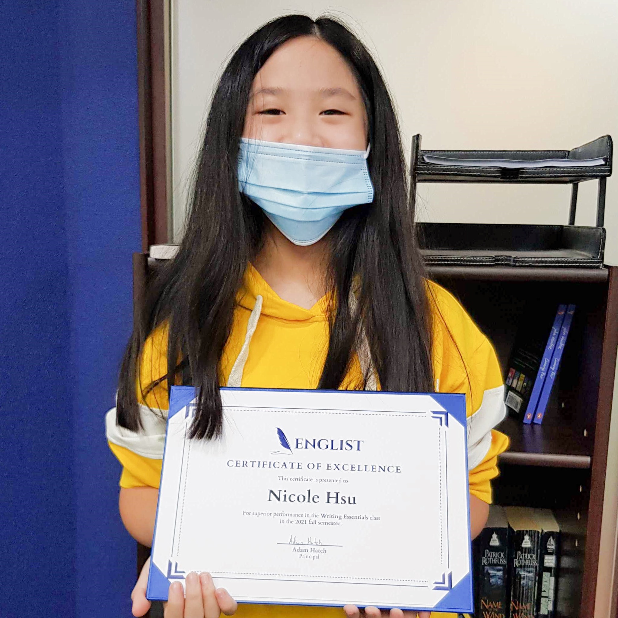 Nicole Hsu certificate